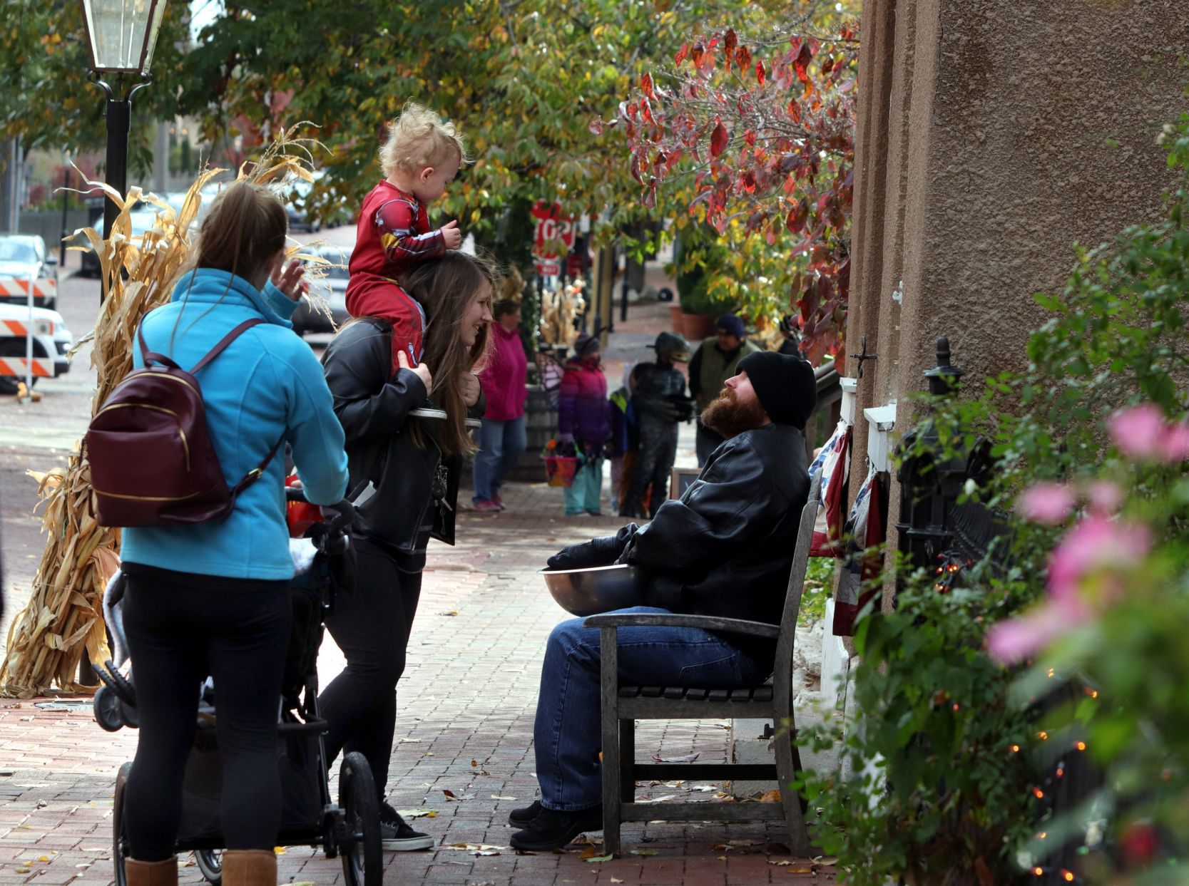 Trick or Treating along Historic Main Street in St. Charles